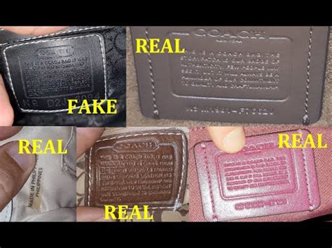 real coach tag vs fake